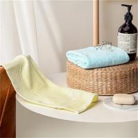 红秀世纺 SF2403-C006A 轻絮时光面巾两件套 30*70cm 2条装 (单位: 套)黄色+蓝色