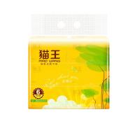 猫王 逸柔M171 抽纸 纸巾 100抽*6包 黄色（单位：提）