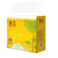猫王 逸柔M171 抽纸 纸巾 100抽*6包 黄色（单位：提）