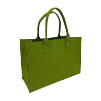 海亚森（HAIYASEN） TK-C-1003  毛毡手提袋  大号 40*30*15cm （单位：个）绿色