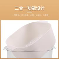 艾逸瑶选 CJ-21093 艾米丽双层沥水筛 25*25*12cm(单位：个) 白色