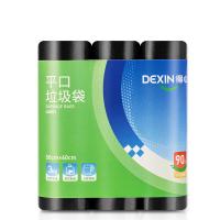 得力（deli） LQ501 得心平口垃圾袋 30只/卷 3卷/包 50*60cm（单位：包）黑色