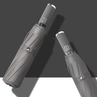 艾逸瑶选YS-1846朋克系列加厚黑胶超大全自动晴雨伞70cm*10k （单位：把）