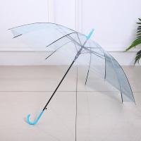 璞莉丝 PLSS041 小清新长柄透明雨伞 94cm*8k（单位：把）颜色随机