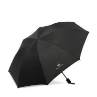 璞莉丝 PLSYS0458 黑胶三折UV晴雨伞 96cm*8k（单位：把）颜色随机