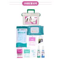 爱备护 ABH-J001M 家庭防疫药箱 26*18*15cm39件套 透明色（单位：套）新老包装内容物随机发货 医用外科口罩*10副、酒精消毒喷雾*1瓶、酒精湿巾*1包、酒精棉球*1瓶、免洗手消毒凝胶*1支、碘伏消毒液（棉棒）*10支、防