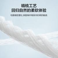 京东京造 轻柔速干华夫格毛巾 纯棉A类不掉毛吸水长绒棉洗脸巾 单条34*75cm(单位:条)蓝色