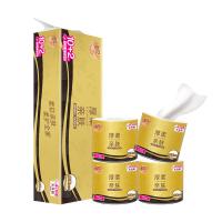 清风 B21C1HJ1 卷纸黑金138mmX108mm/节(4层)X12卷/提（单位：提）