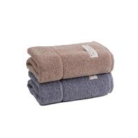 洁丽雅（grace）W0389 5A抗菌洗脸毛巾 76*34cm 2条/组（单位：组）棕色+灰色