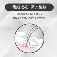 牙博士 DT701 碳白深洁牙刷 刷头10列4排 2支/卡（单位：卡）黑白色