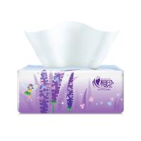 心相印（Mind Act Upon Mind） DT100薰衣草 抽纸 纸巾 三层100抽*21包/箱 紫色（单位：箱）
