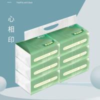 心相印（Mind Act Upon Mind） DT100 霖初原生木浆抽纸 180*125mm 3层 100抽/包 6包/提 （单位：提）