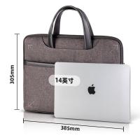 得力（deli）63815 得力手提包//文件包/电脑公文包 385*305*53mm（单位：个）灰色