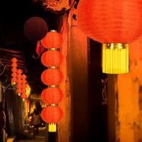 墨斗鱼 0468 灯笼 8寸5连串 （单位：串） 大红