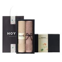 hoyo 2508 毛巾 33*72cm*2 （单位:盒） 浅咖, 深咖