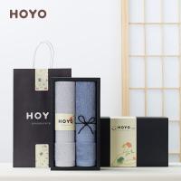 hoyo 2508 毛巾 33*72cm*2 （单位:盒） 浅咖, 深咖
