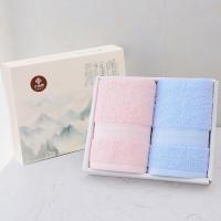 洁丽雅（grace）毛巾国风礼盒纯棉二件套76*35*2新旧包装随机发红、兰色(单位:套)