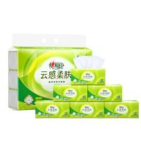 心相印（Mind Act Upon Mind） DT17100 云感柔肤系列抽纸 纸巾 提装 3层100抽*6包 白色（单位：提）
