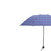 斯弥儿 涤丝格晴雨伞 SMR-JJYS005 65cm*10k (单位:把) 蓝白格