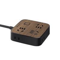 公牛（BULL）GN-R3330新国标插座  6位总控1.8米（单位：个） 黑色木纹