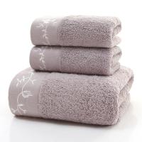恒源祥（HYX） HYX-33747014001 全棉刺绣加厚毛巾浴巾三件套 毛巾33*74cm*2 浴巾70*140cm*1 (单位:套)