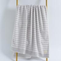 洁丽雅（grace） JD-W2128W0645 新疆棉抗菌浴巾套装礼盒 浴巾140*70cm*1毛巾74*34cm*2 （单位：盒） 浅灰