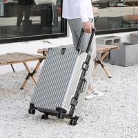 艾逸瑶选XB-1850 逸出行复古铝框拉杆箱 20吋 银灰色 （单位：个）