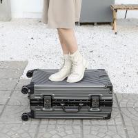 艾逸瑶选XB-1850 逸出行复古铝框拉杆箱 20吋 银灰色 （单位：个）