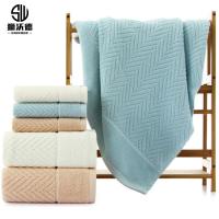 狮沃德（shiwode） SVDE033-3 毛巾浴巾三件套礼盒装 浴巾140*70cm 毛巾33*70cm*2 （单位：盒） 颜色随机
