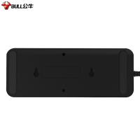 公牛（BULL）GN-H3060 抗电涌插排 6位总控全长3米 黑色（单位：个）