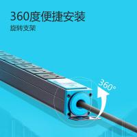 公牛（BULL） GNE-108D PDU插排 总控8位 3米（单位：个）深灰色 新老包装随机发货