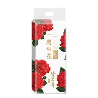 隆力奇 一路生花 原浆抽纸 四层 75抽/包 4包/提（单位：提）