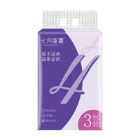 七月盛夏 QY-C2005A 原木经典软抽 4层90抽*3包/提（单位：提）