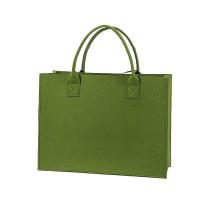 海亚森（HAIYASEN） TK-C-1002 毛毡手提袋 中号 35*25*15cm （单位：个） 绿色