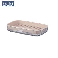bdo 透明沥水皂盒 双层设计 BDO-6307 12*2.2*8.5cm (单位:个) 透明黑+浅咖