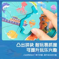 得力（deli） 少儿世界地图拼图 18061S 430*300*6mm  (单位:套)