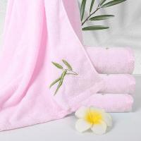 天琴（TISEN）TQ-Y82竹纤维素色毛巾1条装32*70cm（单位：条）粉色