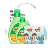 好爸爸（Kispa）亲肤倍净洗衣液套装洗衣液2.068+1.05+0.5kg*2 4118g（单位：套）