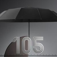 璞莉丝 PLSY046 黑胶原木柄晴雨伞 105cm*12k（单位：把）颜色随机
