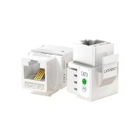 绿联（UGREEN） 80184（NW145） CAT3电话模块 RJ11 镀金4芯 31*17.3*20mm （单位：个）象牙白