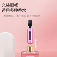 四万公里 SW7169 香水分装按压式喷雾瓶 8.1*1.7cm 5ml*2/组 银色 玫红 旅行出差 (单位:组)