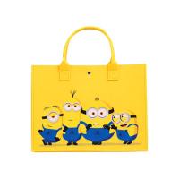 小黄人（MINIONS） CXB050051 大眼萌系列-香蕉系列-黄色毛毡托特包 400*300*150mm （单位：个）黄色