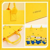 小黄人（MINIONS） CXB050051 大眼萌系列-香蕉系列-黄色毛毡托特包 400*300*150mm （单位：个）黄色