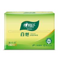 心相印（Mind Act Upon Mind） 自然塑装面巾纸 DT100 132*190mm*3层*100抽*3包 (单位:提)