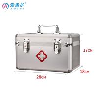 爱备护 ABH-S001B 12英寸医疗急救箱 基础款 28cm*18cm*17cm 含24种急救用品 金属银 (单位:套)