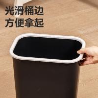 得力（deli） PG307 垃圾桶 301*211*307mm（单位：个）黑色