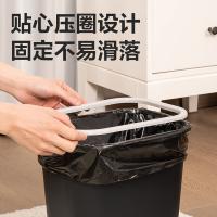 得力（deli） PG307 垃圾桶 301*211*307mm（单位：个）黑色