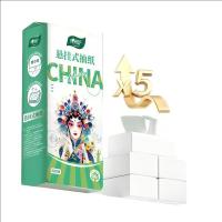 心相印（Mind Act Upon Mind）DTD320绿野馨风悬挂抽取式面巾纸150mm*180mm*4层*320抽(单位:包)