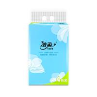 洁柔（C&S） TR098501A 白玉兰软抽 抽纸 纸巾 3层100抽*4包 天蓝色（单位：提）
