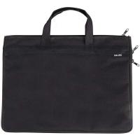 得力（deli） 5500 手提拉链袋 390*300*20 mm  (单位：只） 黑色